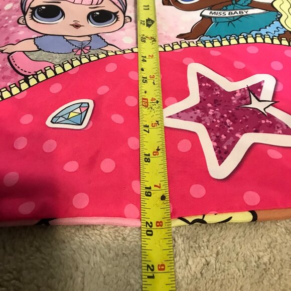 LOL Surprise Pink Cartoon Characters Pillowcase Royally Excited Double Sided - Picture 10 of 11